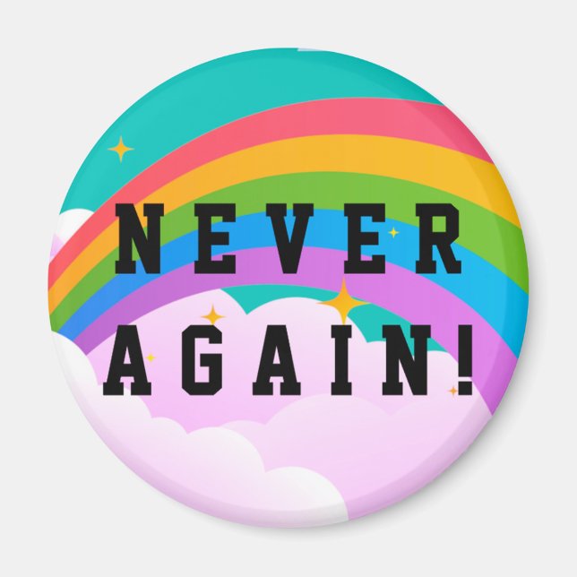 NEVER AGAIN MAGNET (Front)