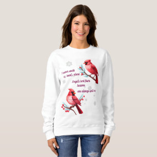 never alone cardinals from heaven  sweatshirt