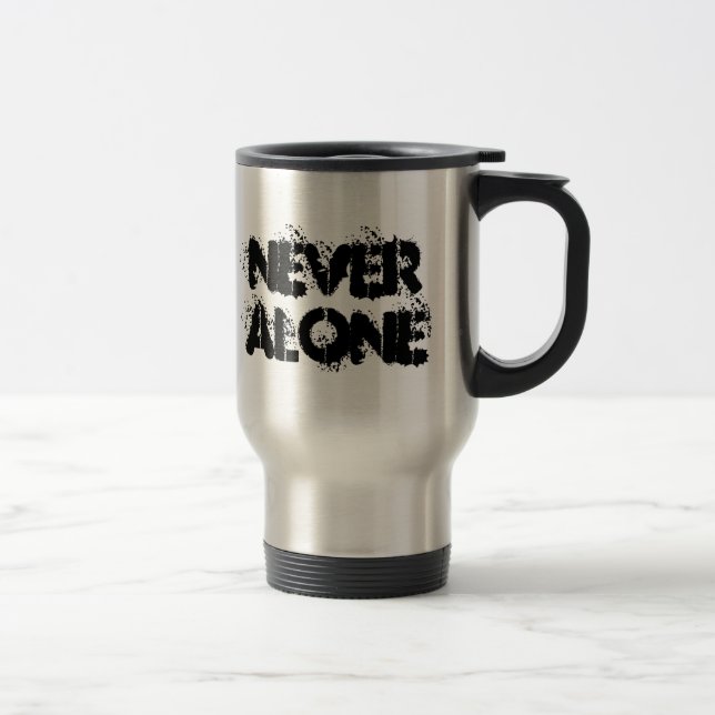 Never Alone Travel Mug (Right)