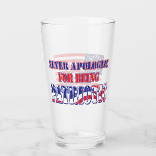 Never Apologise for Being Patriotic Glass