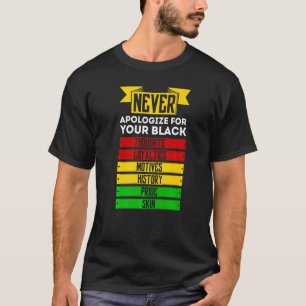 Never Apologise For Your Blackness T-Shirt