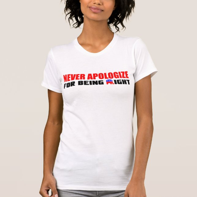 Never Apologise! T-Shirt (Front)