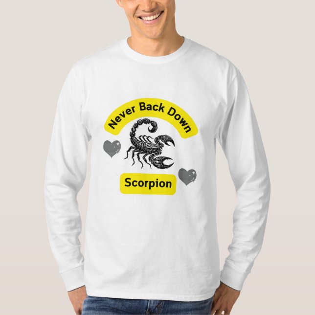 Never Back Down - Scorpion Spirit (Unisex T-Shirt) T-Shirt (Front)