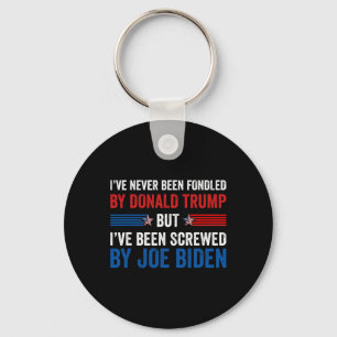 Never Been Fondled By Donald Trump But Joe Biden 2 Key Ring