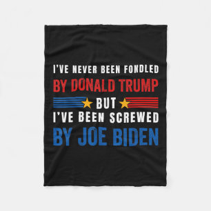 Never Been Fondled Never Been Fondled By Donald Tr Fleece Blanket