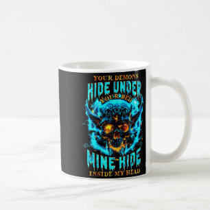 Never Better Skeleton Messy Bun Drinking Coffee Me Coffee Mug