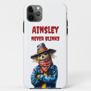 Never Blinks Scarecrow Creepy Halloween Design Case-Mate iPhone Case