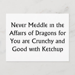 Never Dragons Postcard