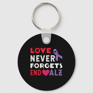 Never End Alzheimer End Heimer Heimers Awareness  Key Ring