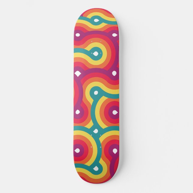 Never ending swirls skateboard (Front)