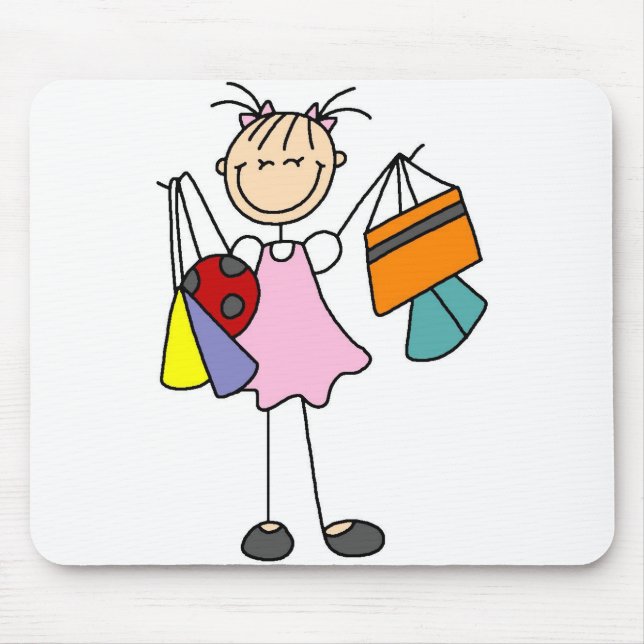 Never Enough Bags Shopping Mousepad (Front)