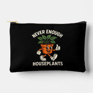 Never Enough Houseplants Walking Pot Cartoon Funny Accessory Pouch