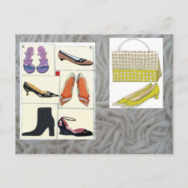 never enough shoes postcard (Front)