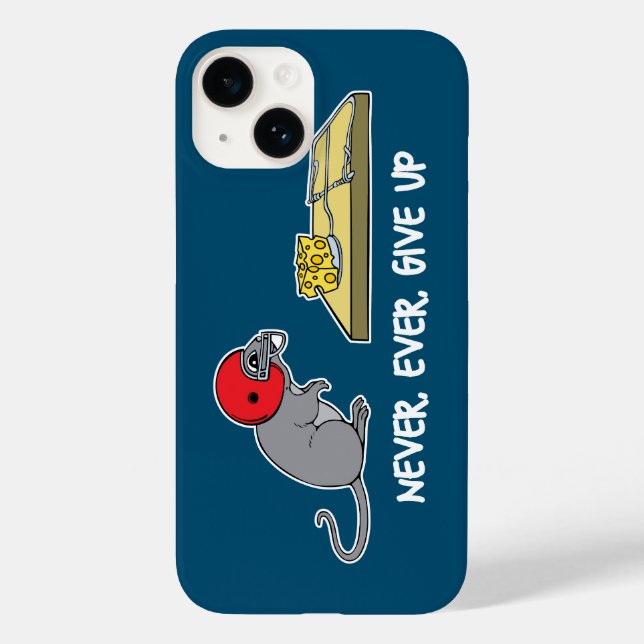 Never ever give up Case-Mate iPhone case (Back)