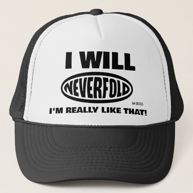 NEVER FOLD TRUCKER HAT (Front)