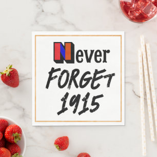 Never Forget 1915 Paper Napkin