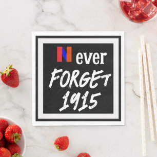 Never Forget 1915 Paper Napkin