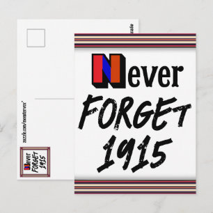 Never Forget 1915 Postcard