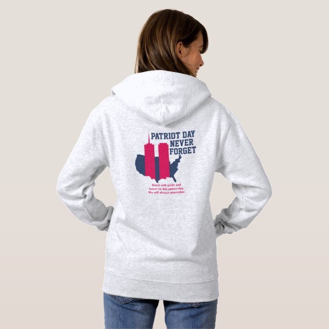 Never Forget 911 20th Anniversary Patriot Day 2021 Hoodie (Back Full)
