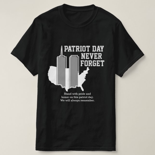 Never Forget 911 20th Anniversary Patriot Day 2021 T-Shirt (Design Front)