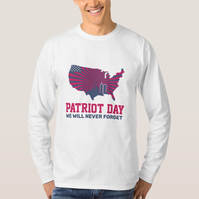 Never Forget 911 20th Anniversary Patriot Day 2021 T-Shirt (Front)