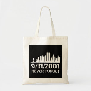 Never forget 911 21st anniversary patriot memorial tote bag