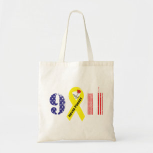 Never Forget 9 11 Yellow Ribbon Tote Bag