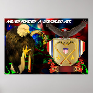 Never-forget-a-disabled-vet Poster