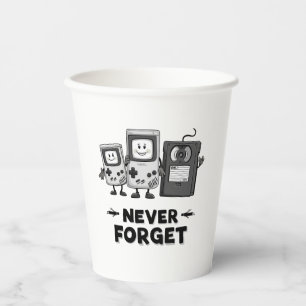 Never Forget Casse tape Vintage  90s aesthetic Paper Cups