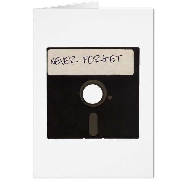 Never Forget Computer Floppy Discs (Front)
