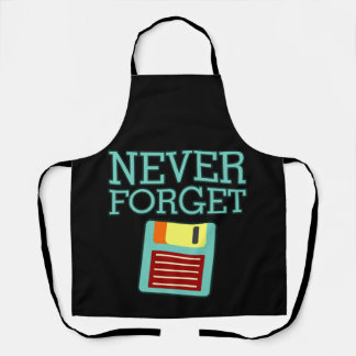 Never Forget Computer IT Tech Software Programmer Apron