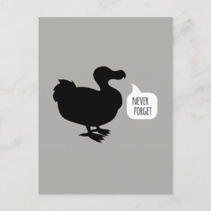 Never Forget Dodo Postcard