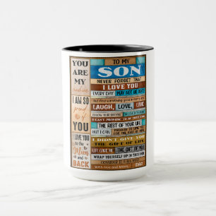 Never Forget I Love U - Dad To Son Mug