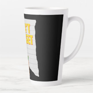 never forget latte mug
