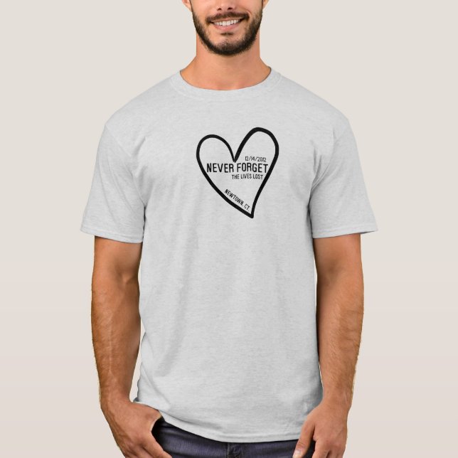 Never Forget Newtown CT T-Shirt (Front)