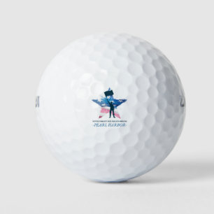 Never Forget Our Fallen Heroes Pearl Harbour Day Golf Balls