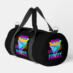 Never Forget Paper Aeroplane Duffle Bag