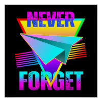 Never Forget Paper Aeroplane