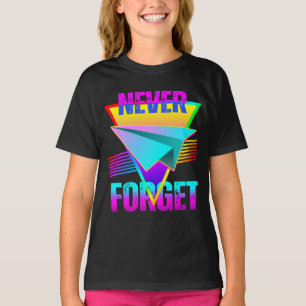 Never Forget Paper Aeroplane T-Shirt