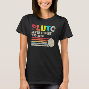 Never Forget Pluto 1930 2006 Vintage   Space Scien T-Shirt