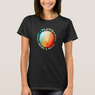 Never Forget Pluto Funny Retro Planet Space Scien T-Shirt