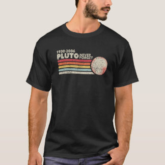 Never Forget Pluto Funny Space Vintage T-Shirt