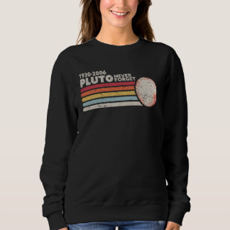 Never Forget Pluto, Retro Science Sweatshirt