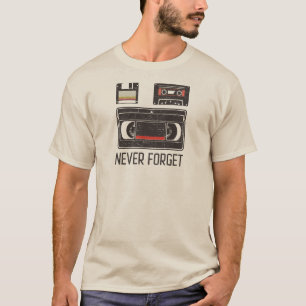 Never Forget Retro Tech T-Shirt