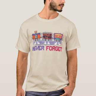 Never Forget Retro Vintage Gadgets 80s 90s T-Shirt