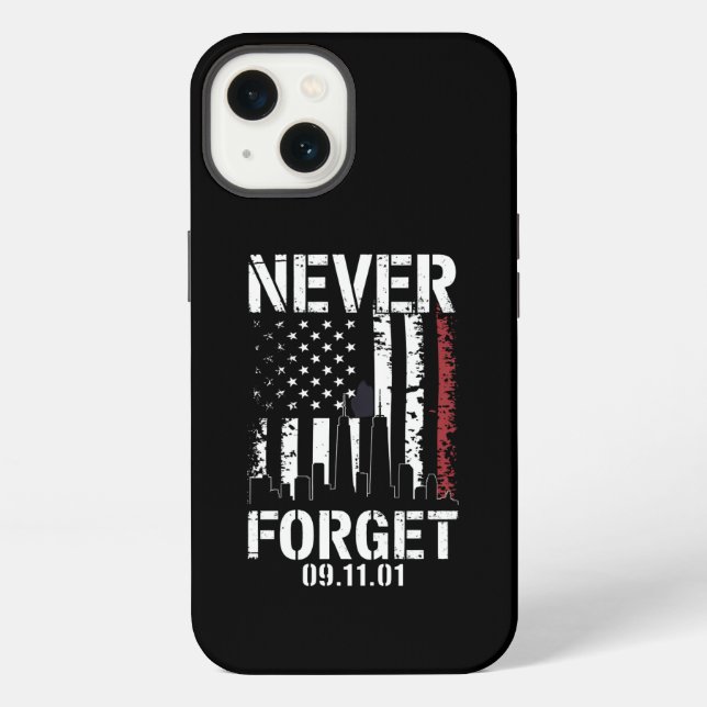 Never Forget September 11 2001 Memorial Day  iPhone Case (Back)