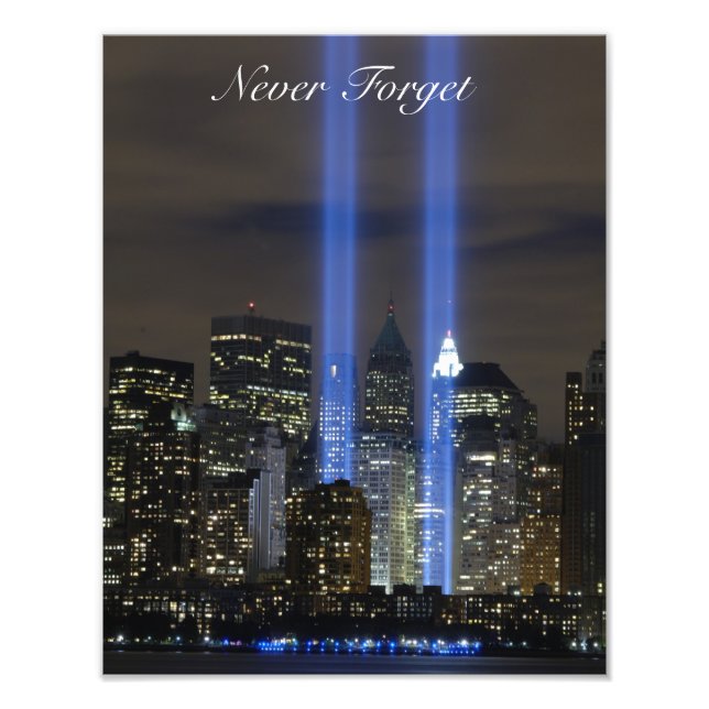 Never Forget September 11, Remembrance Print (Front)