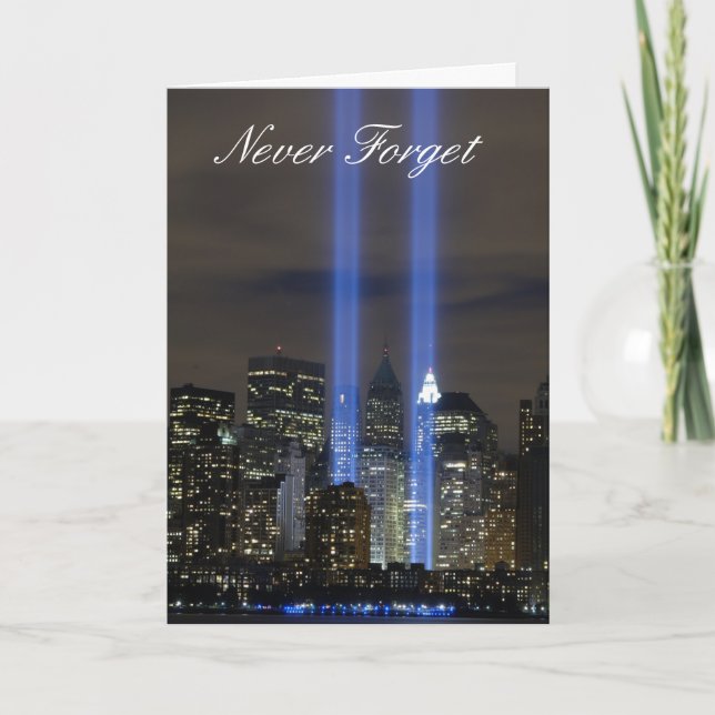 Never Forget Thank You Card (Front)