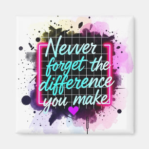 Never Forget The Difference You Make, Thankful Mag Magnet