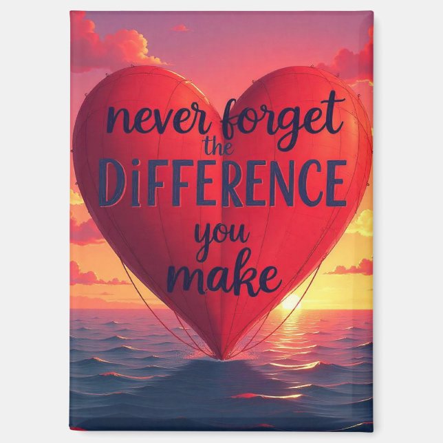 Never Forget The Difference You Make, Thankful Magnet (Front)